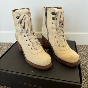 FRYE Women's Karen Hiker Ankle Leather Snow Boots Size 6.5